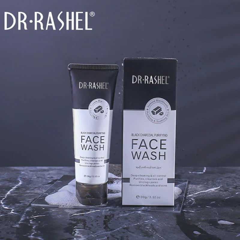 Dr. Rashel Black Charcoal Purifying Face Wash – 100g