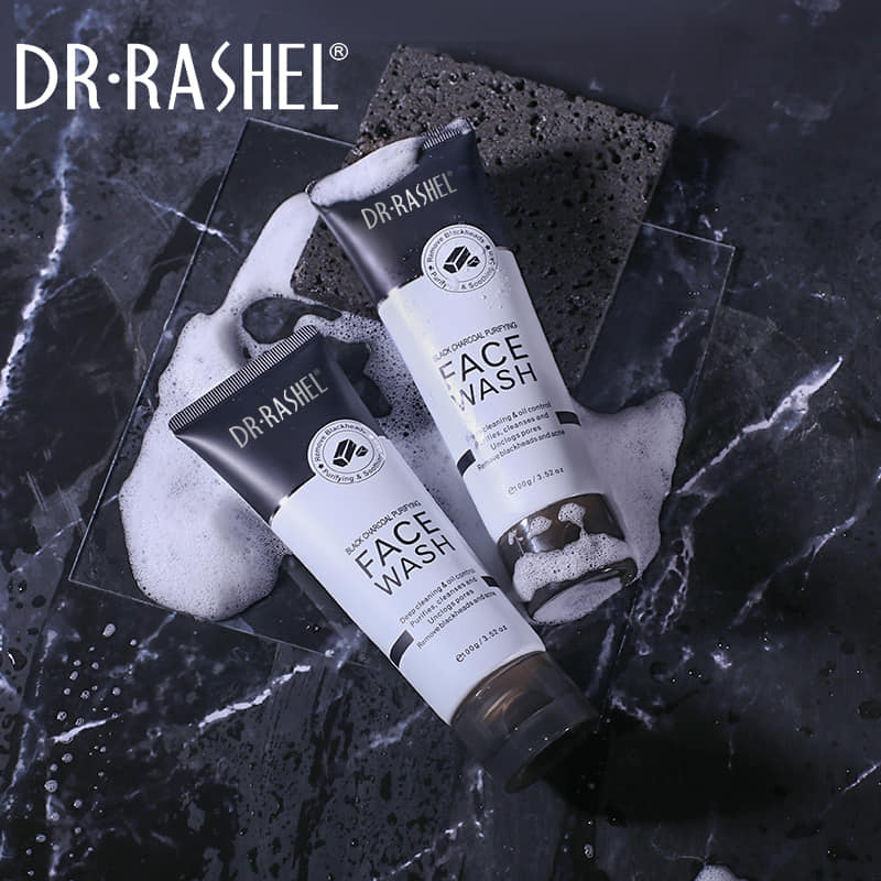 Dr. Rashel Black Charcoal Purifying Face Wash – 100g