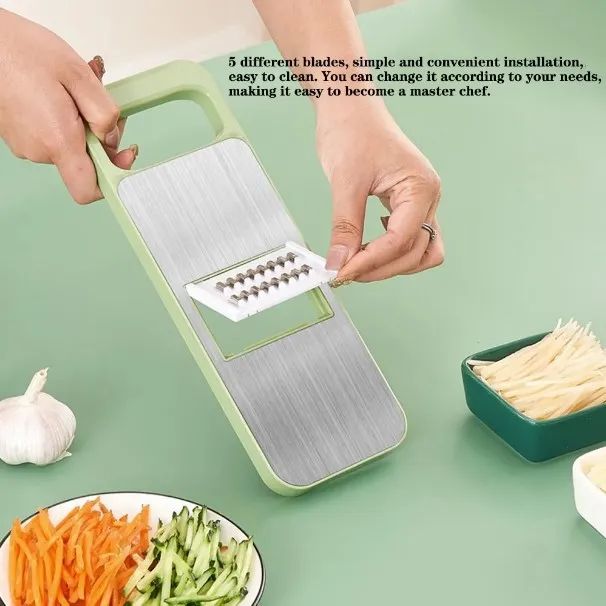 5in1 Vegetable Cutter Stainless Steel Multifunctional Grater For Vegetables Slicers Shredders Peeler