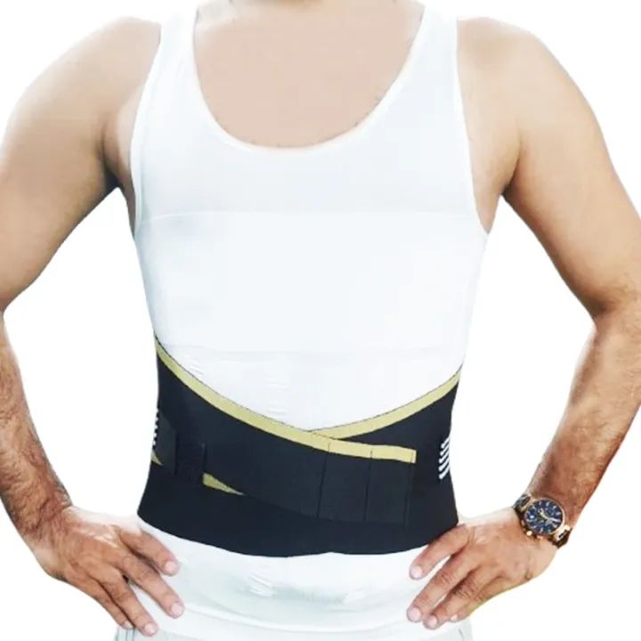 Adjustable Back support Belt for lower back pain Relief with Steel Plate