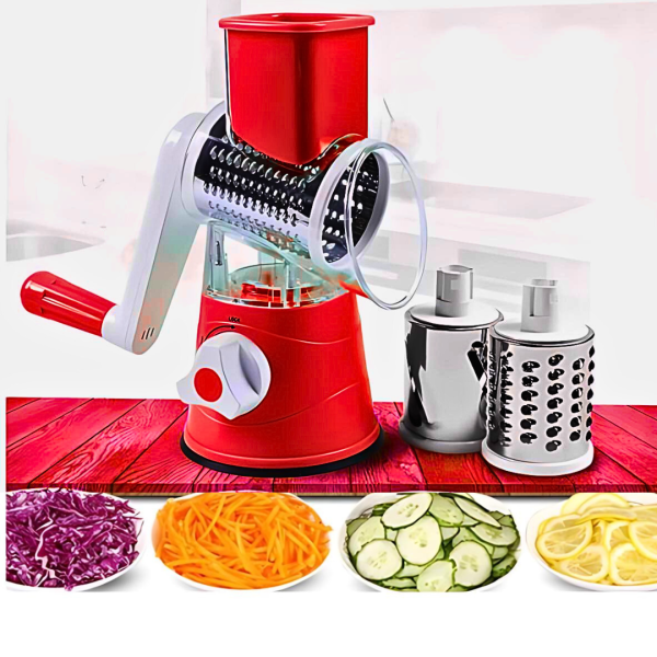 Tabletop Drum Grater | Manual Vegetable Cutter Slicer & Grater | Multi-functional Kitchen Gadget (random Colors)