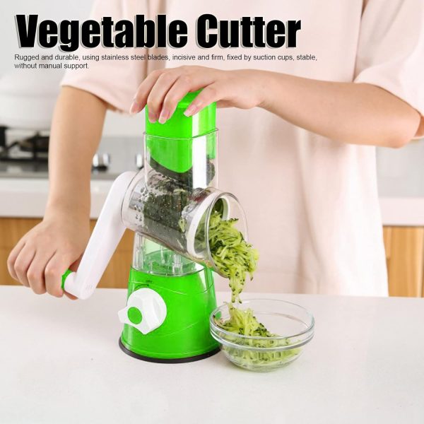 Tabletop Drum Grater | Manual Vegetable Cutter Slicer & Grater | Multi-functional Kitchen Gadget (random Colors)