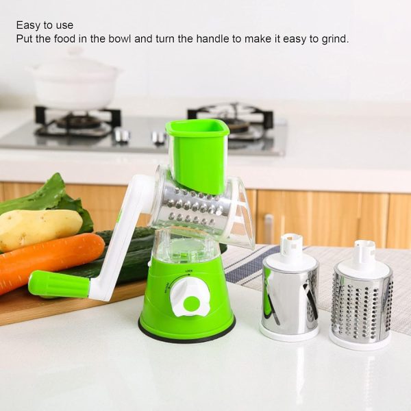 Tabletop Drum Grater | Manual Vegetable Cutter Slicer & Grater | Multi-functional Kitchen Gadget (random Colors)