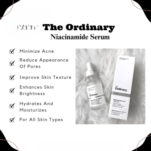 The Ordinary Niacinamide 10% + Zinc 1% Serum For Skin Brightening Serum (30ml )