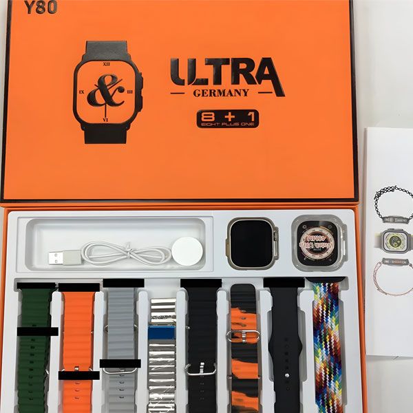 Y80 ULTRA Smart Watch Plus 8 strap combination with 2.02 inch high definition large screen